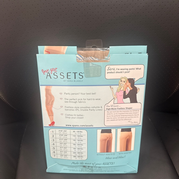 Assets Nude High-Waist Footless Shaper Size 6/240-300 5’1”-6’0” - Picture 3 of 6